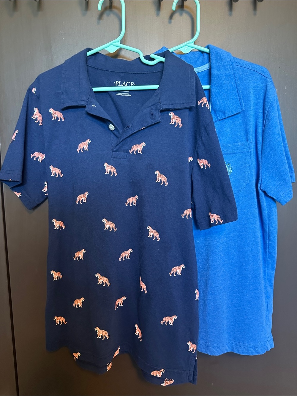 US Polo Assn & Children's Place Boys Bundle of 2 Polo Shirts, Size L 10/12